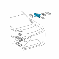 OEM 2022 Lexus LC500h Block, Engine Room Relay Diagram - 82741-11020