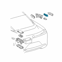 OEM Lexus LS500h Block Assembly, Relay Diagram - 82660-11030