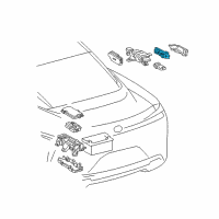 OEM 2020 Lexus LC500 Block Assembly, Relay Diagram - 82660-11030