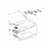 OEM Lexus Block Assembly, Relay Diagram - 82660-11080