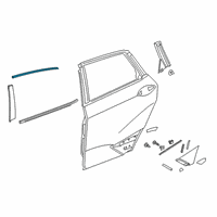 OEM 2021 Honda Clarity Molding Assy., RR. Diagram - 72925-TRT-A01