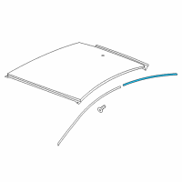 OEM Chevrolet Volt Rear Molding Diagram - 84178714