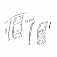 OEM 2005 Ford F-150 Rear Weatherstrip Diagram - 4L3Z-1820534-AA