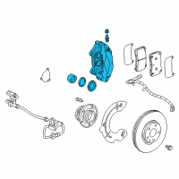 OEM 2019 Cadillac CTS Caliper Diagram - 84229174