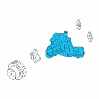 OEM Chevrolet G30 Water Pump Assembly Diagram - 19417097