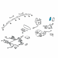 OEM 2010 Honda Insight OPDS Unit Diagram - 81169-TM8-A01