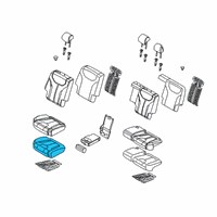 OEM Hyundai Palisade Pad Assembly-Rear Seat Cushion, RH Diagram - 89250-S8000