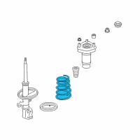 OEM Lexus RX400h Spring, Coil, Rear Diagram - 48231-48370