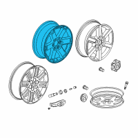 OEM 2007 Saturn Outlook Wheel Rim Kit, Aluminum Diagram - 19151733