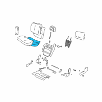 OEM 2003 Pontiac Bonneville Pad Asm, Driver Seat Cushion Diagram - 16814744