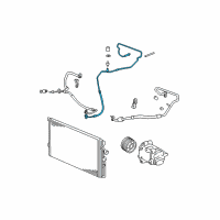 OEM 2010 Chevrolet HHR Tube Asm-A/C Condenser Diagram - 25788241