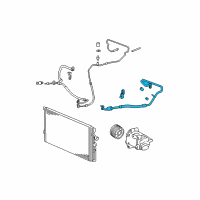 OEM 2010 Chevrolet HHR Hose Asm-A/C Evaporator Diagram - 25788240