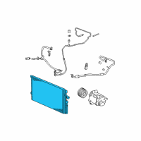 OEM 2009 Chevrolet HHR Condenser Diagram - 15834081