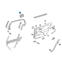 OEM Lexus LS500 Switch Assembly, Power Window Diagram - 84810-50060