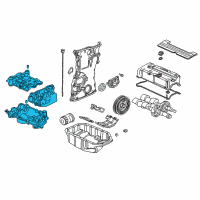 OEM 2003 Honda Civic Holder Set, Pump Diagram - 15110-PNA-003