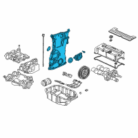 OEM 2002 Honda Civic Case Assembly, Chain Diagram - 11410-PNC-000