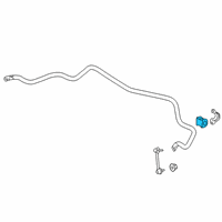 OEM Acura MDX Bush, Rear Stabilizer Holder Diagram - 52306-SZB-A01