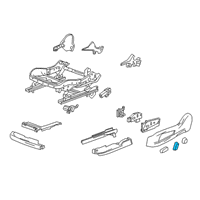 OEM Cadillac XT6 Seat Switch Knob Diagram - 22898997