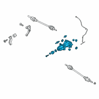 OEM Lincoln MKX Differential Assembly Diagram - S-158-A