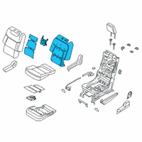 OEM Lincoln Aviator Seat Back Heater Diagram - LC5Z-14D696-K