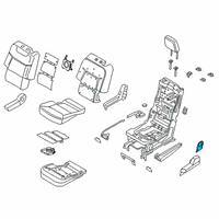 OEM 2022 Lincoln Aviator Seat Cushion Heater Diagram - LC5Z-14D696-R
