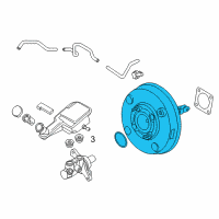 OEM 2012 Nissan Versa Booster Assy-Brake Diagram - D7210-3BA0B