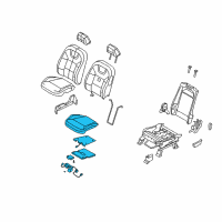 OEM 2009 Ford Focus Seat Cushion Pad Diagram - 9S4Z-54632A22-A