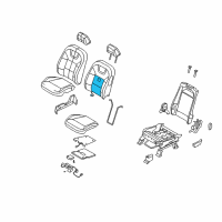 OEM 2009 Ford Focus Seat Back Heater Diagram - 9S4Z-14D696-A