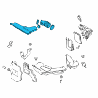 OEM 2015 Nissan Rogue Air Duct Diagram - 16576-4CL0B
