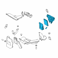 OEM Nissan Rogue Air Cleaner Diagram - 16500-4CL2A