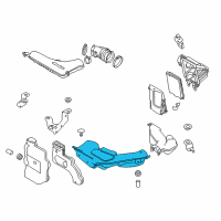 OEM 2015 Nissan Rogue Air Duct Diagram - 16554-4BA1A