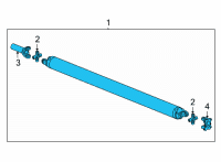 OEM 2020 Chevrolet Silverado 2500 HD Drive Shaft Diagram - 84620600