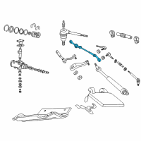 OEM 1995 Chevrolet S10 Rod, Steering Linkage Relay Diagram - 26031952