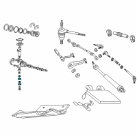 OEM 1994 Chevrolet K2500 Suburban Seal Kit, Steering Gear Pitman Shaft Diagram - 26057638