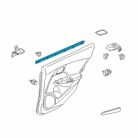 OEM 2014 Honda Insight Weatherstrip, RR. Dr Diagram - 72835-TM8-013