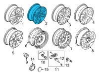 OEM 2022 Ford F-150 WHEEL ASY Diagram - ML3Z-1007-HA