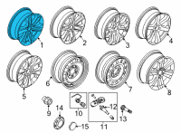 OEM 2021 Ford F-150 WHEEL ASY Diagram - ML3Z-1007-GA