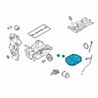 OEM 2013 Nissan Cube Pan Assy Oil Diagram - 11110-5TA0B