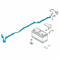 OEM BMW Z4 BATTERY CABLE POSITIVE, BELO Diagram - 61-12-9-107-455