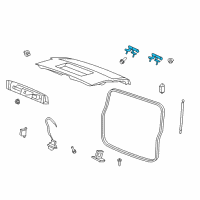 OEM Jeep Liberty Liftgate Hinge Diagram - 57010182AD