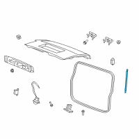 OEM 2008 Jeep Liberty Liftgate Prop Gas Diagram - 57010181AB