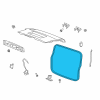 OEM 2008 Jeep Liberty WEATHERSTRIP-LIFTGATE Glass Diagram - 5112259AE