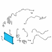 OEM 2017 Toyota Prius Prime Condenser Diagram - 88460-47180