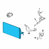 OEM Chevrolet Monte Carlo Condenser Diagram - 19130292