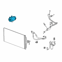 OEM 2004 Chevrolet Impala Compressor Diagram - 89019333