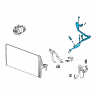 OEM 2004 Chevrolet Monte Carlo Evaporator Tube Diagram - 15258003