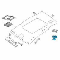 OEM Nissan Murano Lamp Assy-Personal Diagram - 26460-9UF0A