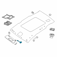OEM 2019 Nissan Murano Switch, Folding SUNROOF Diagram - 25450-9UF0B