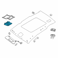 OEM 2017 Nissan Murano Map Lamp Assy Diagram - 26430-5AC2A