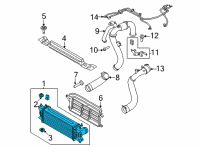 OEM 2021 Ford Bronco COOLER ASY - ENGINE CHARGE AIR Diagram - MB3Z-6C839-A